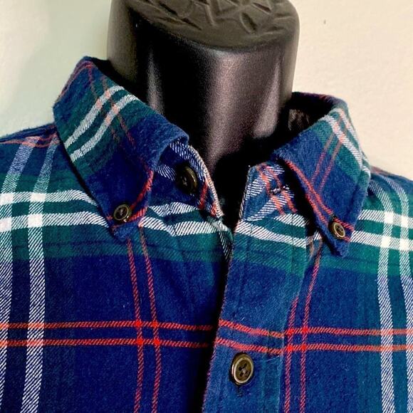 Men’s Weatherproof Vintage Size M Plaid Long Sleeve Buttin up 100% Cotton - Picture 1 of 16